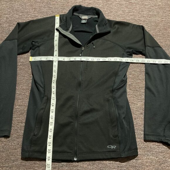 OR Outdoor Research Black Vigor Jacket Full Zip Outdoor Hiking Women’s Size M - Picture 2 of 10
